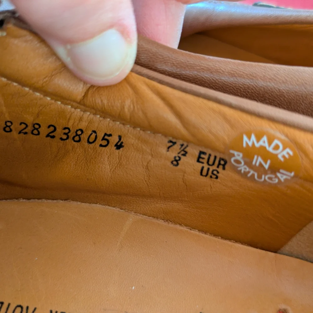 MEPHISTO MENS SHOES 8 M‎ Tan LEATHER SANDALS COOL AIR Slip on